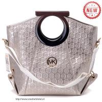 michael kors logo-print groot zilver clutches Store Tilburg 76nlu211